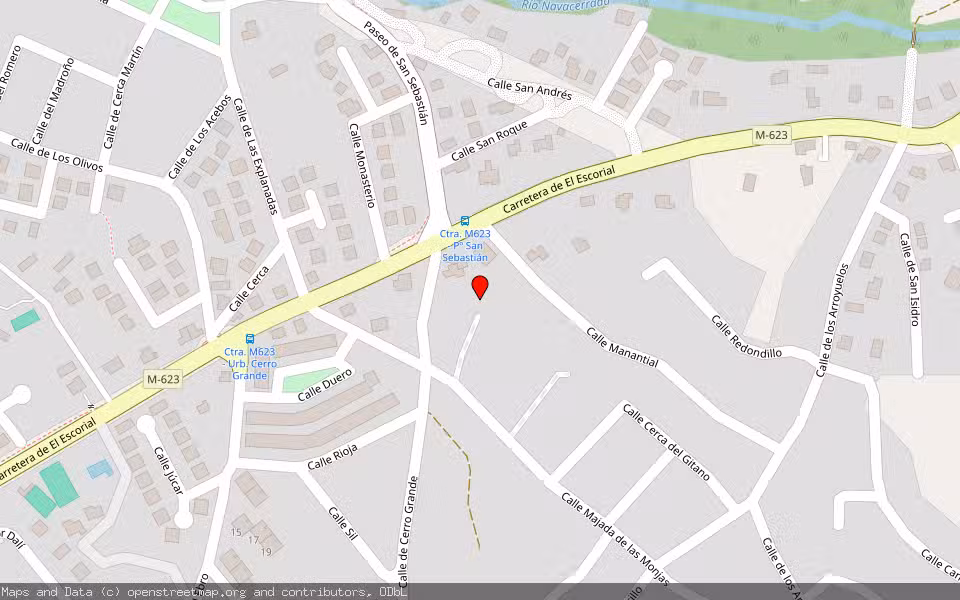 Mapa de Subasta Inmueble (Vivienda) en Becerril De La Sierra, Madrid