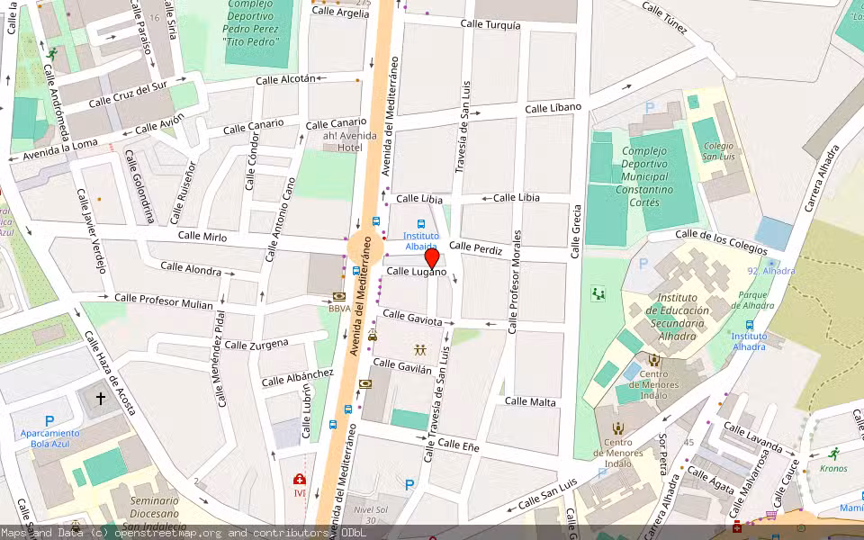 Mapa de Subasta Inmueble (Local comercial) en Almeria, Almería