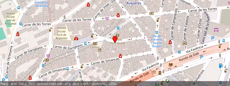 Mapa de Subasta de Inmueble (Vivienda) en Barcelona, Barcelona 