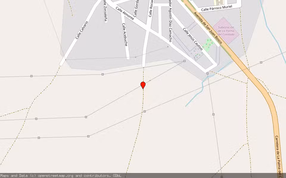 Mapa de Subasta Inmueble (Finca rústica) en Palma Cdo La, Huelva