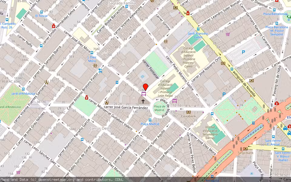 Mapa de Subasta Inmueble (Garaje) en Elx, Alicante/Alacant