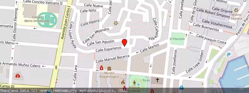 Mapa de Subasta de Inmueble (Vivienda) en Águilas, Murcia 