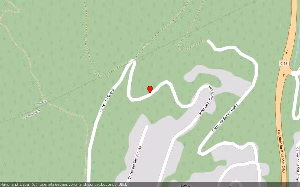Mapa de Subasta Inmueble (Solar) en Lloret De Mar, Girona