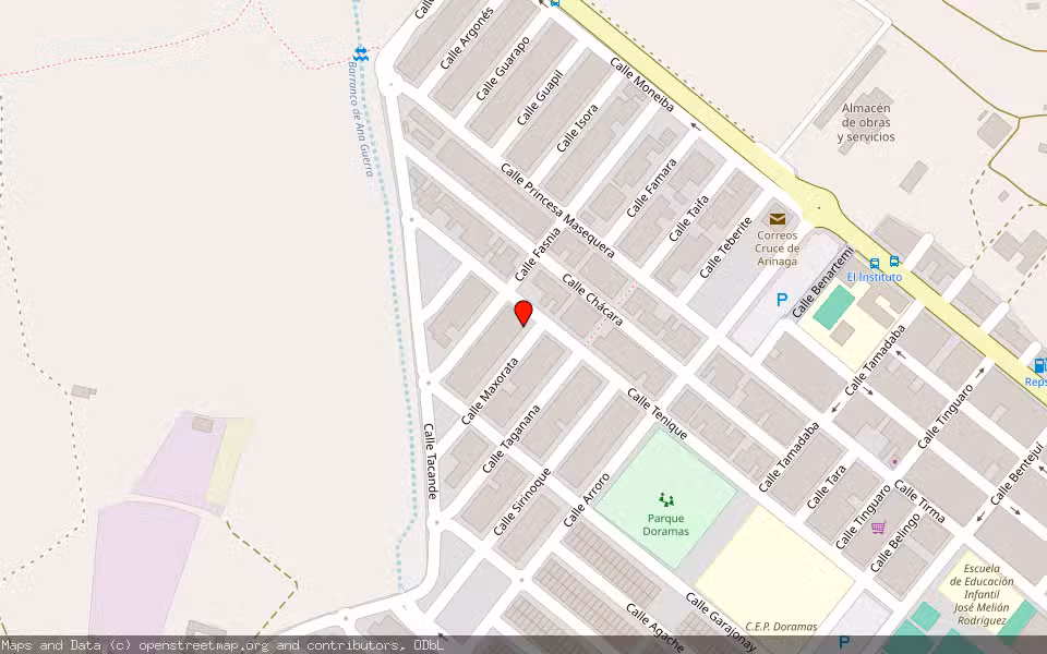 Mapa de Subasta Inmueble (Vivienda) en Agüimes, Las Palmas