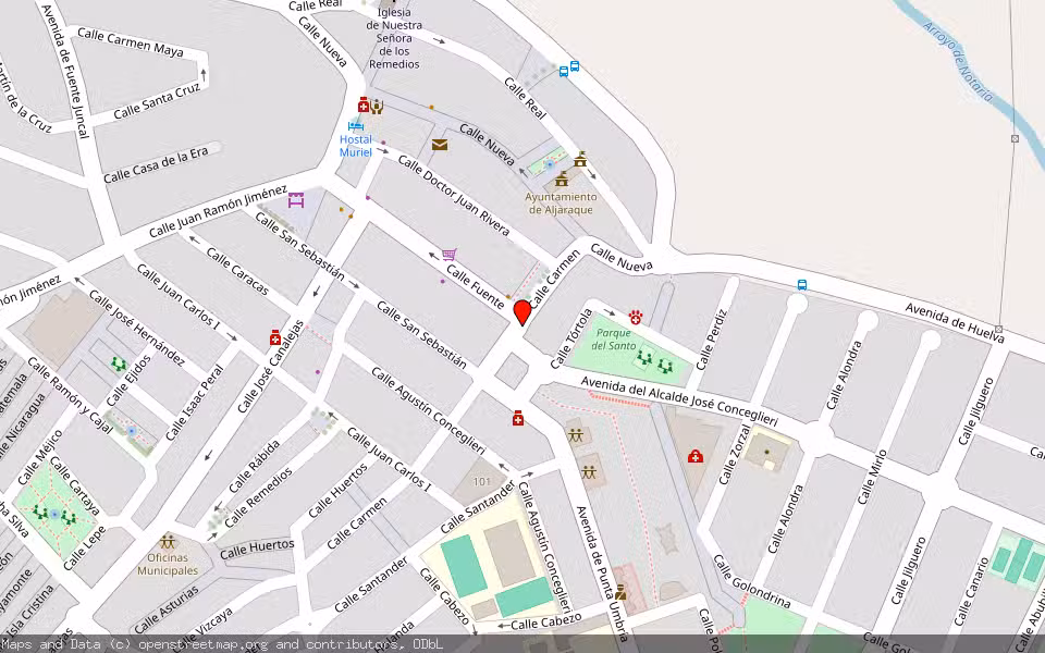 Mapa de Subasta Inmueble (Local comercial) en Aljaraque, Huelva
