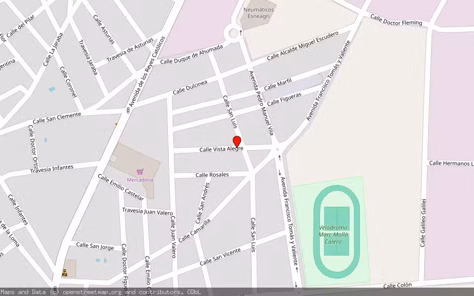 Mapa de Subasta Inmueble (Vivienda) en Villarrobledo, Albacete