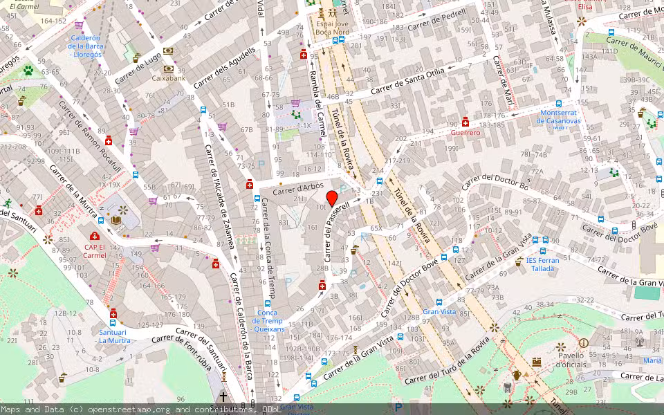 Mapa de Subasta Inmueble (Vivienda) en Barcelona