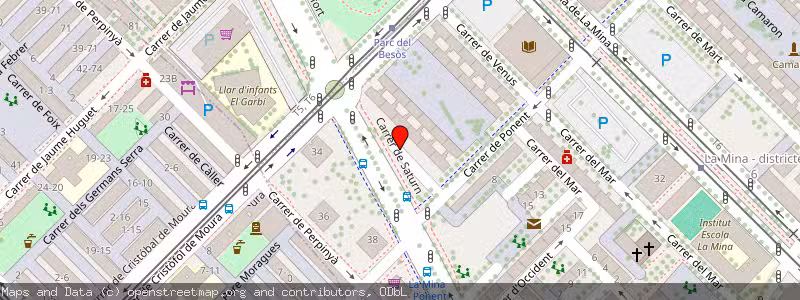 Mapa de Subasta de Inmueble (Vivienda) en Sant Adrià De Besòs, Barcelona 
