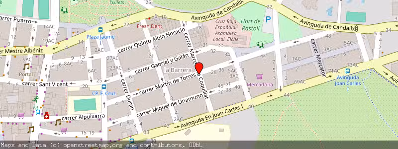 Mapa de Subasta de Inmueble (Otros) en Elche, Alicante 