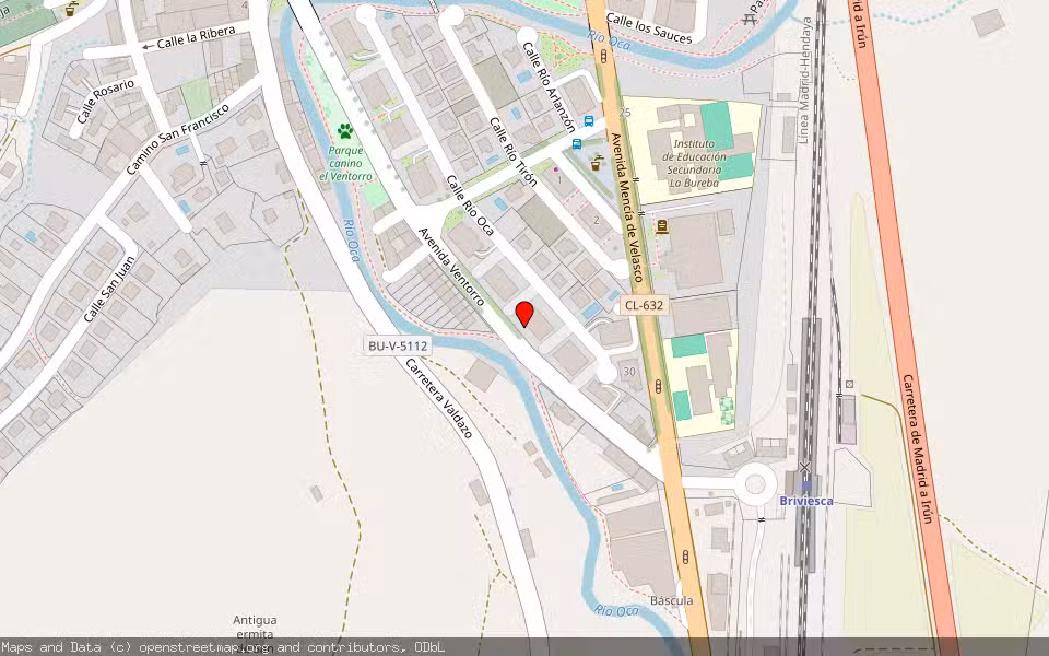 Mapa de Subasta Inmueble (Vivienda) en Briviesca, Burgos