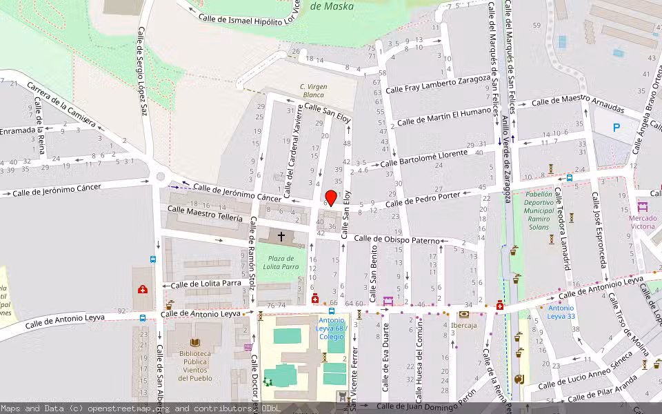 Mapa de Subasta Inmueble (Vivienda) en Zaragoza