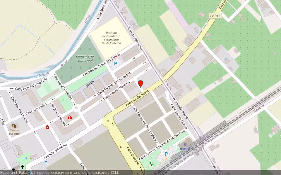 Mapa de Subasta Inmueble (Vivienda) en Beniel, Murcia
