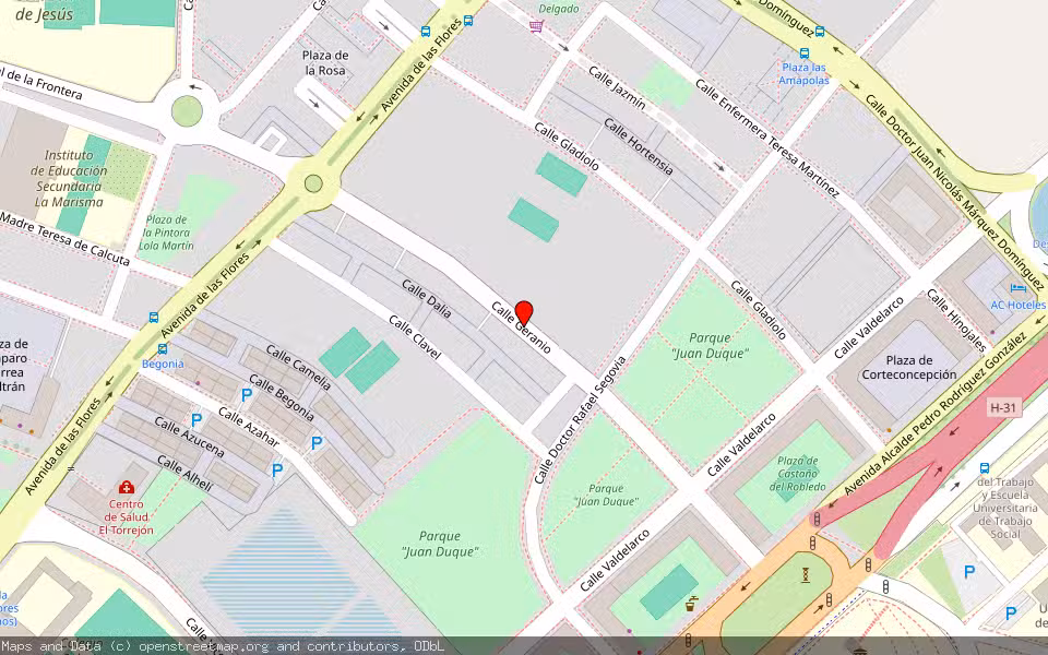 Mapa de Subasta Inmueble (Vivienda) en Huelva