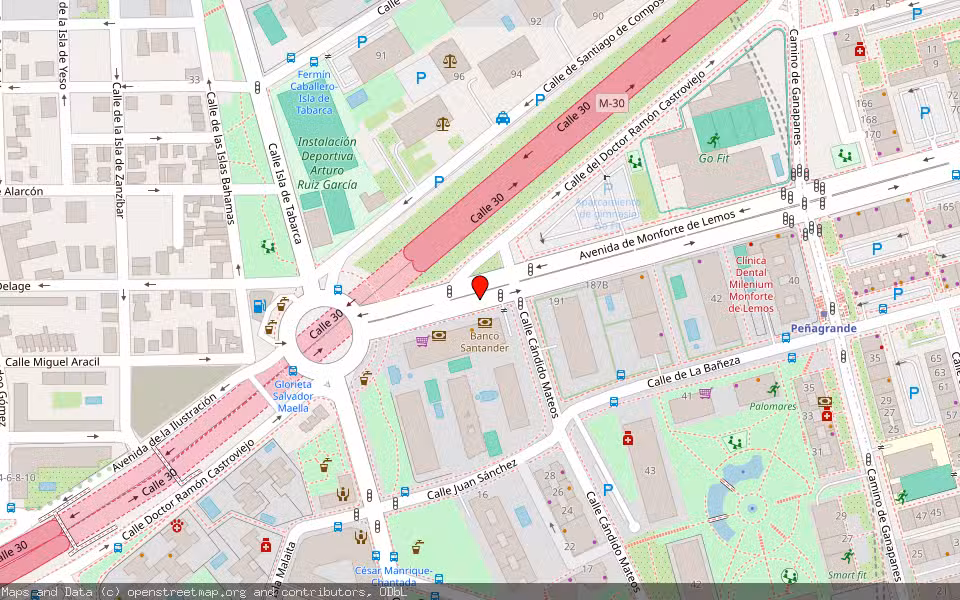 Mapa de Subasta Inmueble (Garaje) en Madrid