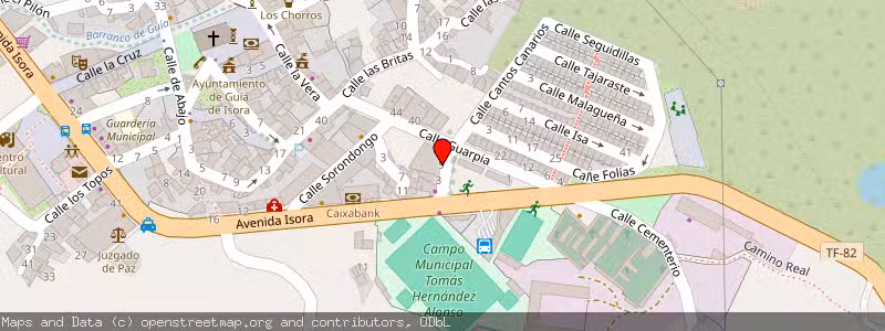 Mapa de Subasta de Inmueble (Solar) en Guia De Isora, Santa Cruz de Tenerife 