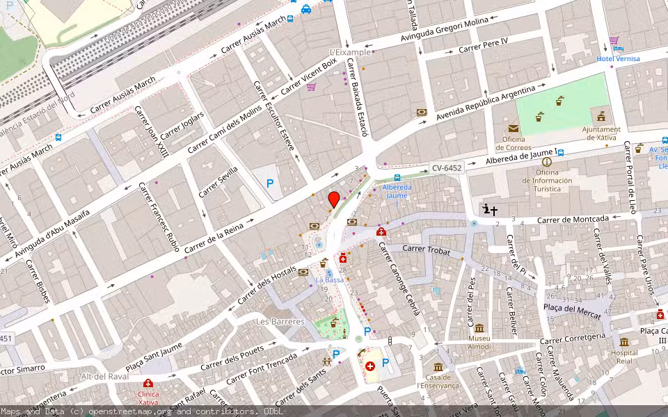 Mapa de Subasta Inmueble (Vivienda) en Xativa, Valencia/València