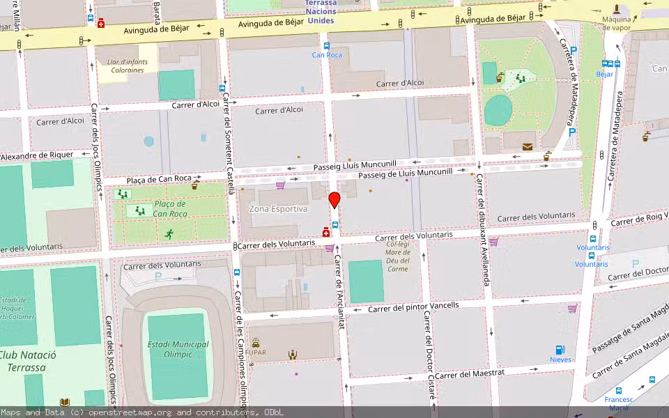 Mapa de Subasta Inmueble (Garaje) en Terrassa, Barcelona