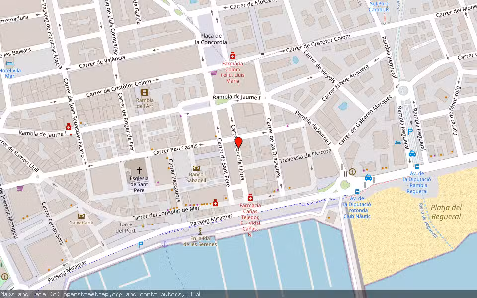 Mapa de Subasta Inmueble (Vivienda) en Cambrils, Tarragona