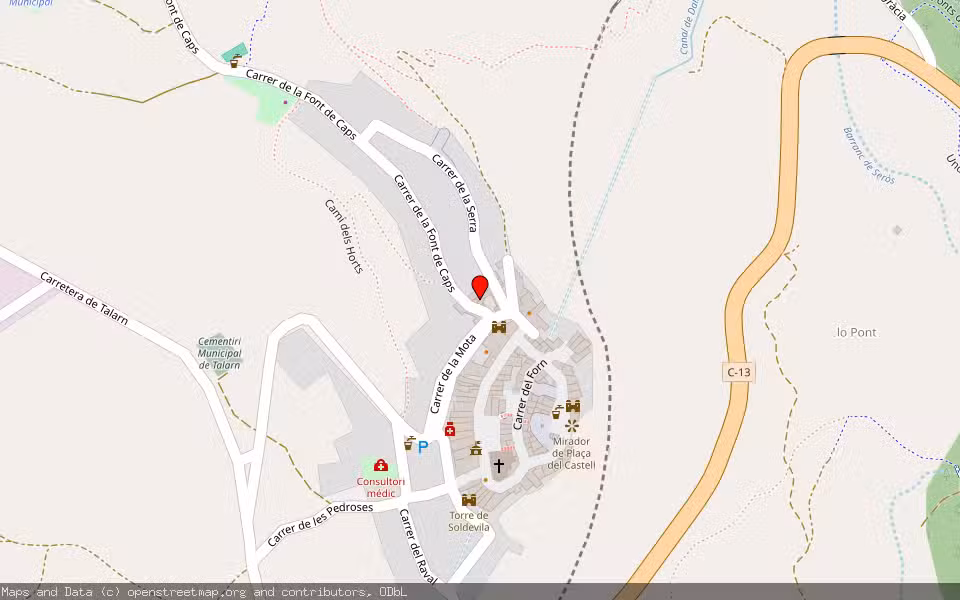 Mapa de Subasta Inmueble (Otros) en Talarn, Lleida