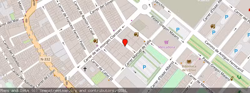 Mapa de Subasta de Inmueble (Garaje) en Oliva, Valencia 
