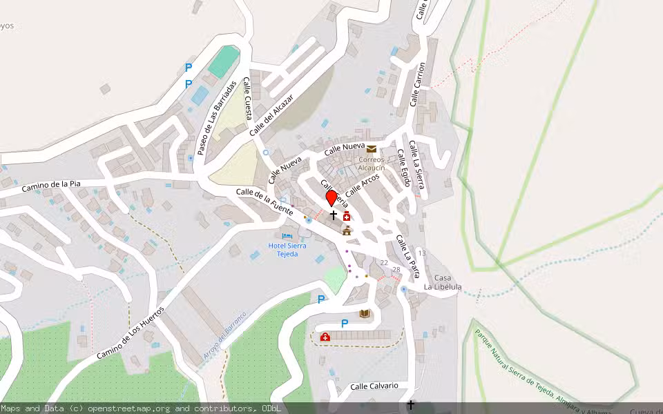 Mapa de Subasta Inmueble (Vivienda) en Alcaucin, Málaga