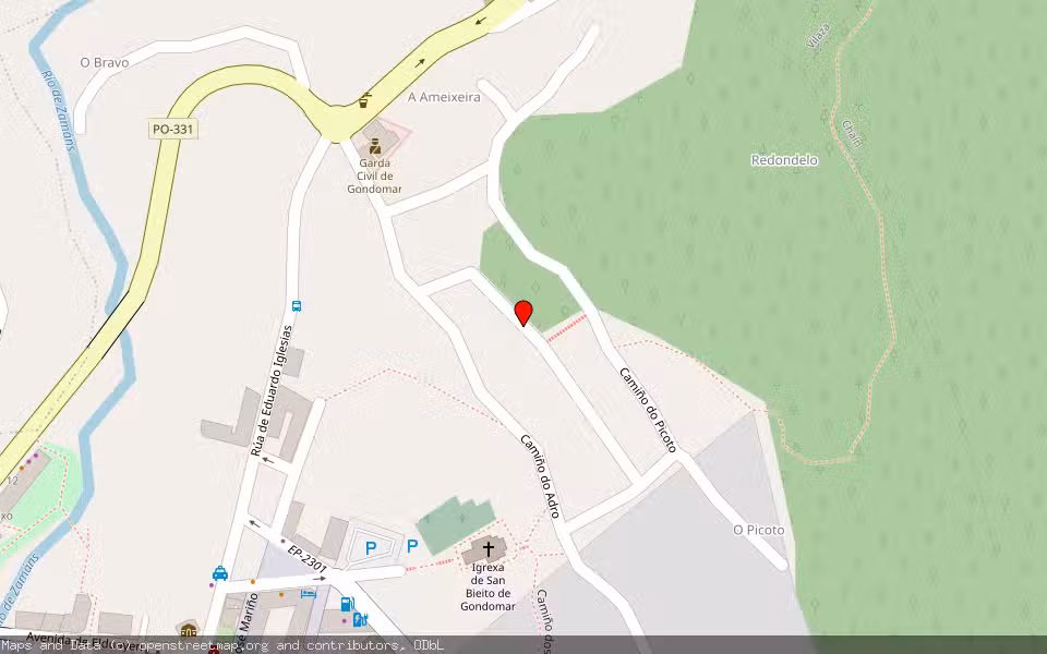 Mapa de Subasta Inmueble (Vivienda) en Gondomar, Pontevedra