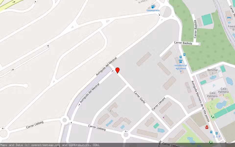 Mapa de Subasta Inmueble (Vivienda) en La Vila Joiosa, Alicante/Alacant