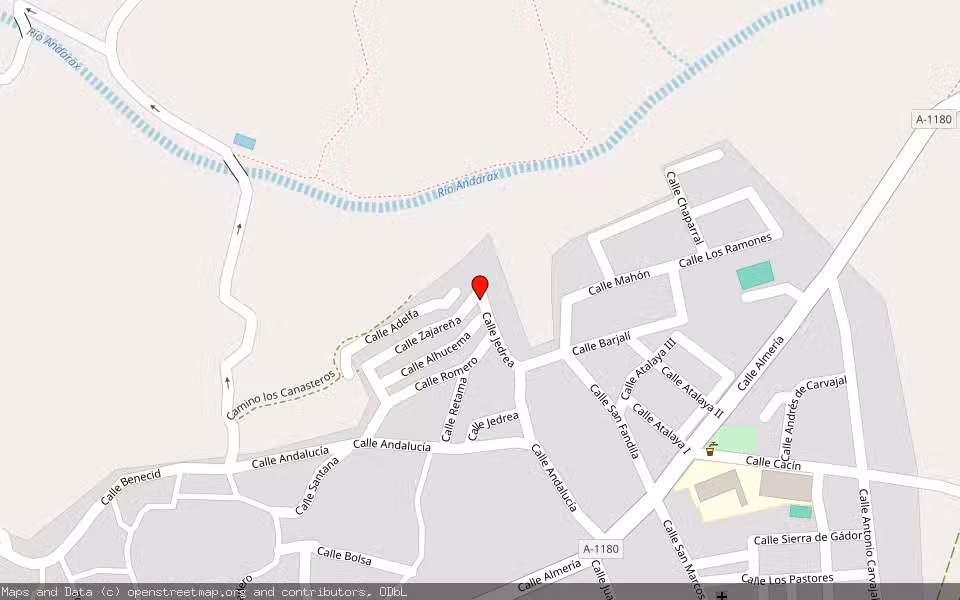 Mapa de Subasta Inmueble (Garaje) en Fondon, Almería