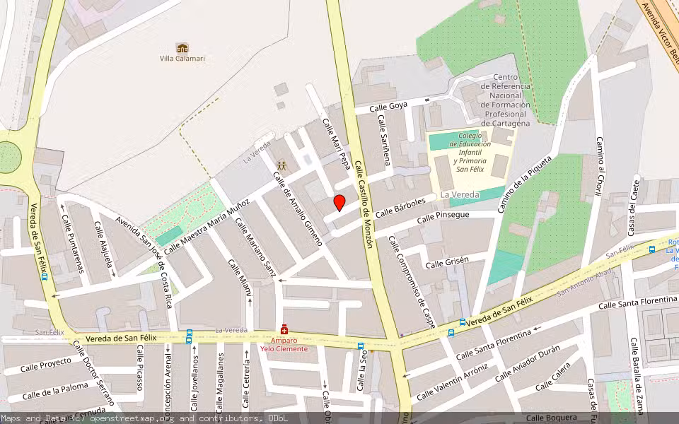 Mapa de Subasta Inmueble (Vivienda) en Cartagena, Murcia
