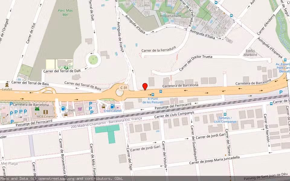 Mapa de Subasta Inmueble (Vivienda) en Calafell, Tarragona