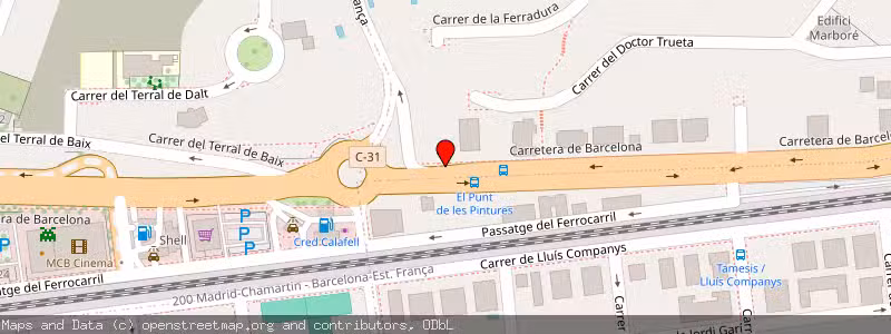 Mapa de Subasta de Inmueble (Vivienda) en Calafell, Tarragona 