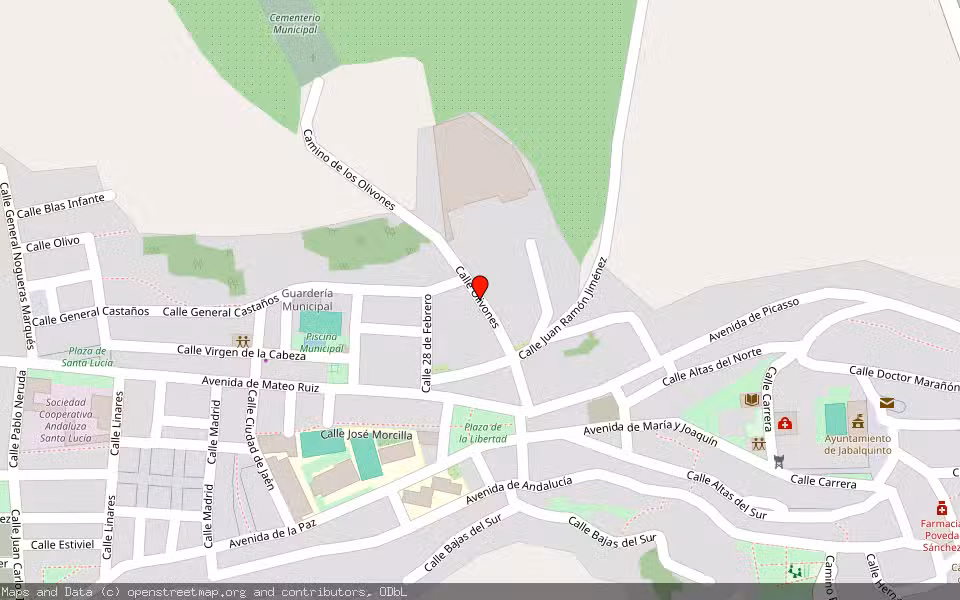 Mapa de Subasta Inmueble (Vivienda) en Baeza, Jaén