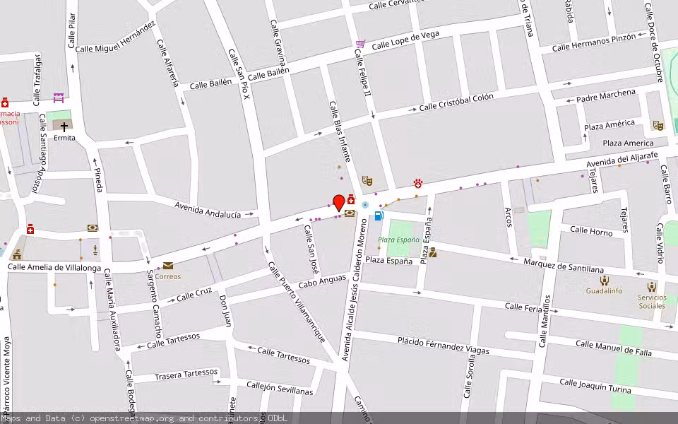 Mapa de Subasta Inmueble (Garaje) en Pilas, Sevilla