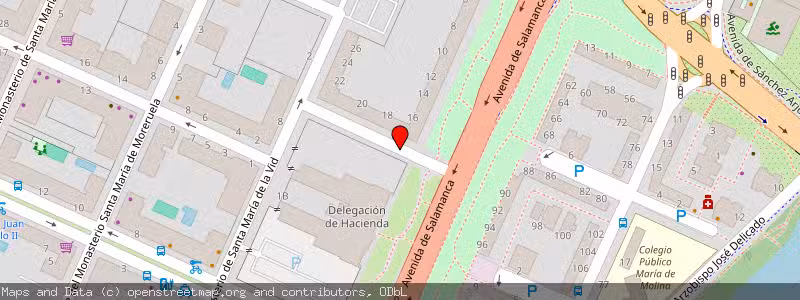Mapa de Subasta de Inmueble (Garaje) en Valladolid, Valladolid 