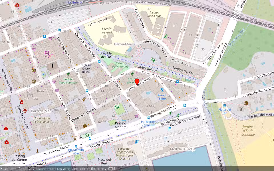 Mapa de Subasta Inmueble (Vivienda) en Vilanova I La Geltrú, Barcelona