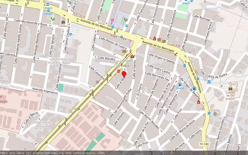 Mapa de Subasta Inmueble (Nave industrial) en La Cuesta. La Laguna, Santa Cruz de Tenerife