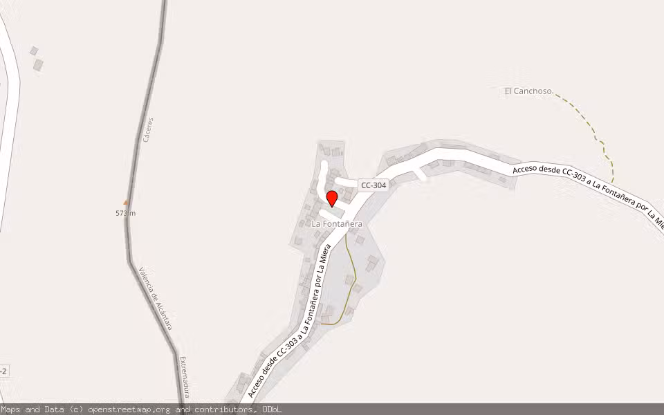 Mapa de Subasta Inmueble (Vivienda) en Valencia De Alcantara, Cáceres