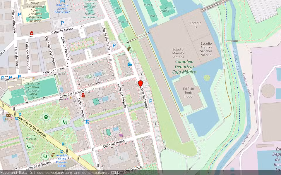 Mapa de Subasta Inmueble (Garaje) en Madrid