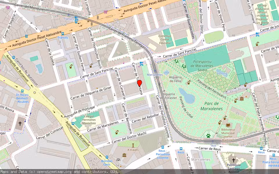Mapa de Subasta Inmueble (Vivienda) en València, Valencia/València