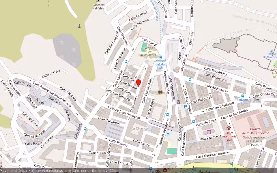 Mapa de Subasta Inmueble (Vivienda) en Almeria, Almería