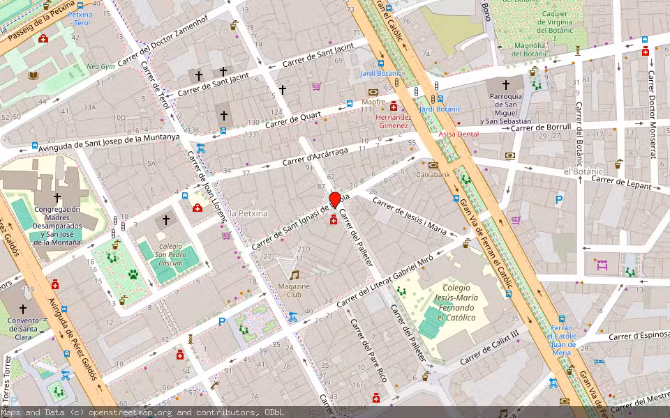 Mapa de Subasta Inmueble (Otros) en Valencia, Valencia/València