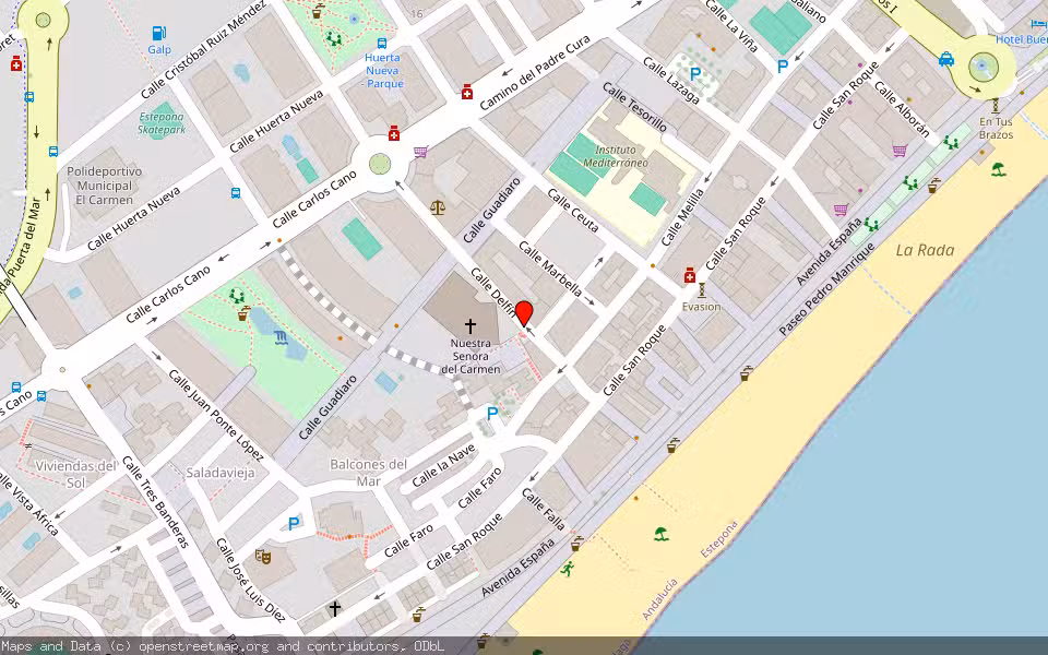 Mapa de Subasta Inmueble (Vivienda) en Estepona, Málaga