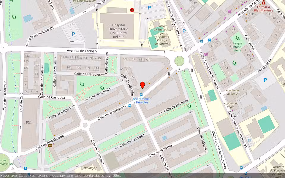 Mapa de Subasta Inmueble (Vivienda) en Móstoles, Madrid