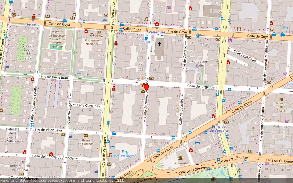 Mapa de Subasta Inmueble (Vivienda) en Madrid