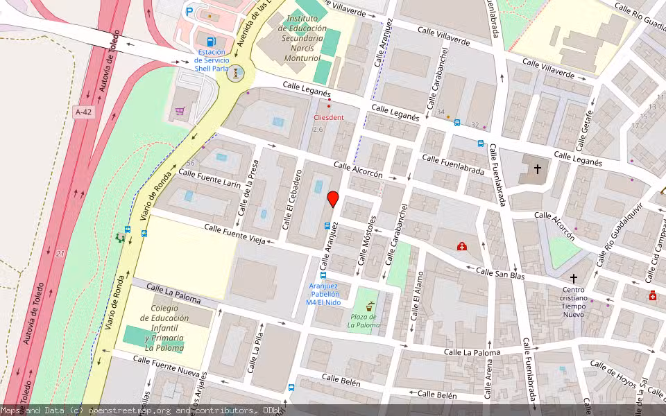 Mapa de Subasta Inmueble (Vivienda) en Parla, Madrid
