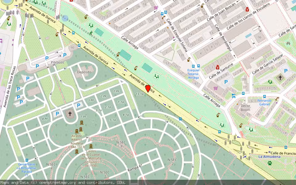 Mapa de Subasta Inmueble (Vivienda) en Madrid