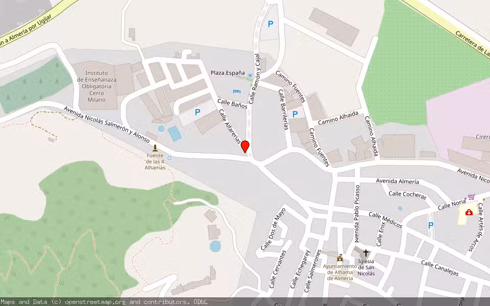 Mapa de Subasta Inmueble (Vivienda) en Alhama De Almería, Almería