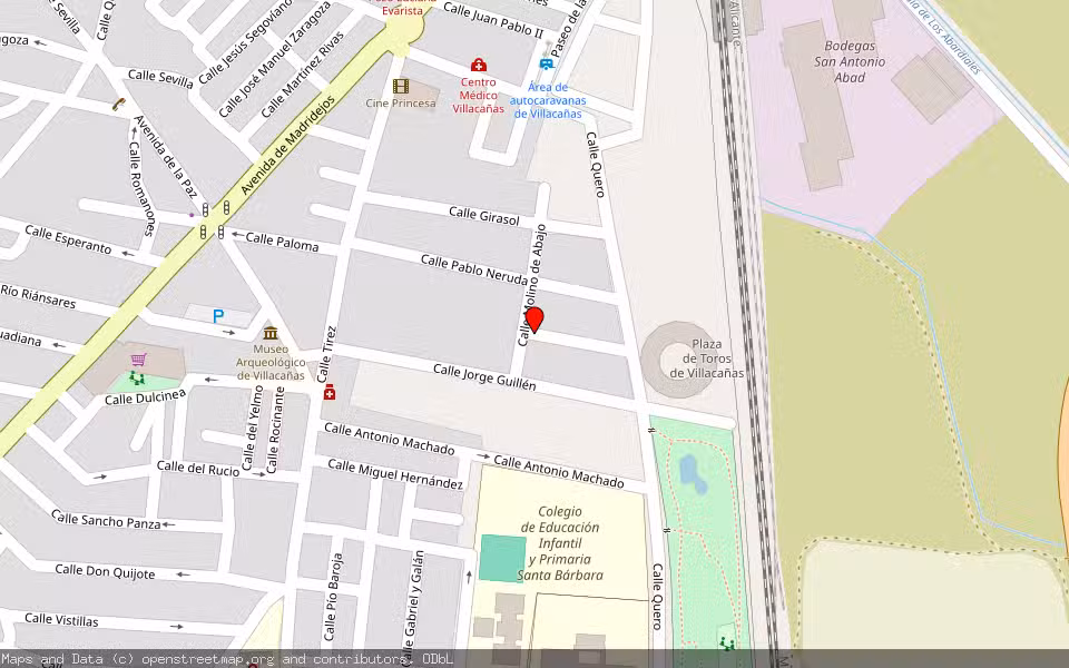 Mapa de Subasta Inmueble (Vivienda) en Villacañas, Toledo
