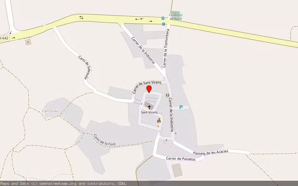 Mapa de Subasta Inmueble (Vivienda) en Rupia, Girona
