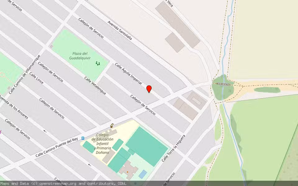 Mapa de Subasta Inmueble (Vivienda) en Almonte, Huelva